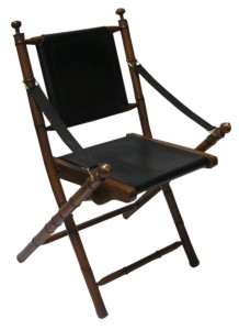 Kartini Folding chair leather seat