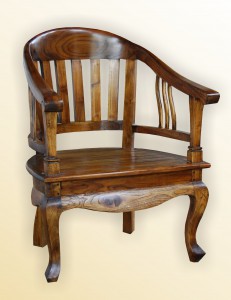 Lenong Arm Chair _wooden seat