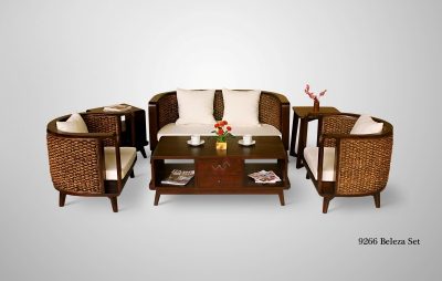 Belleza Wicker Living Set