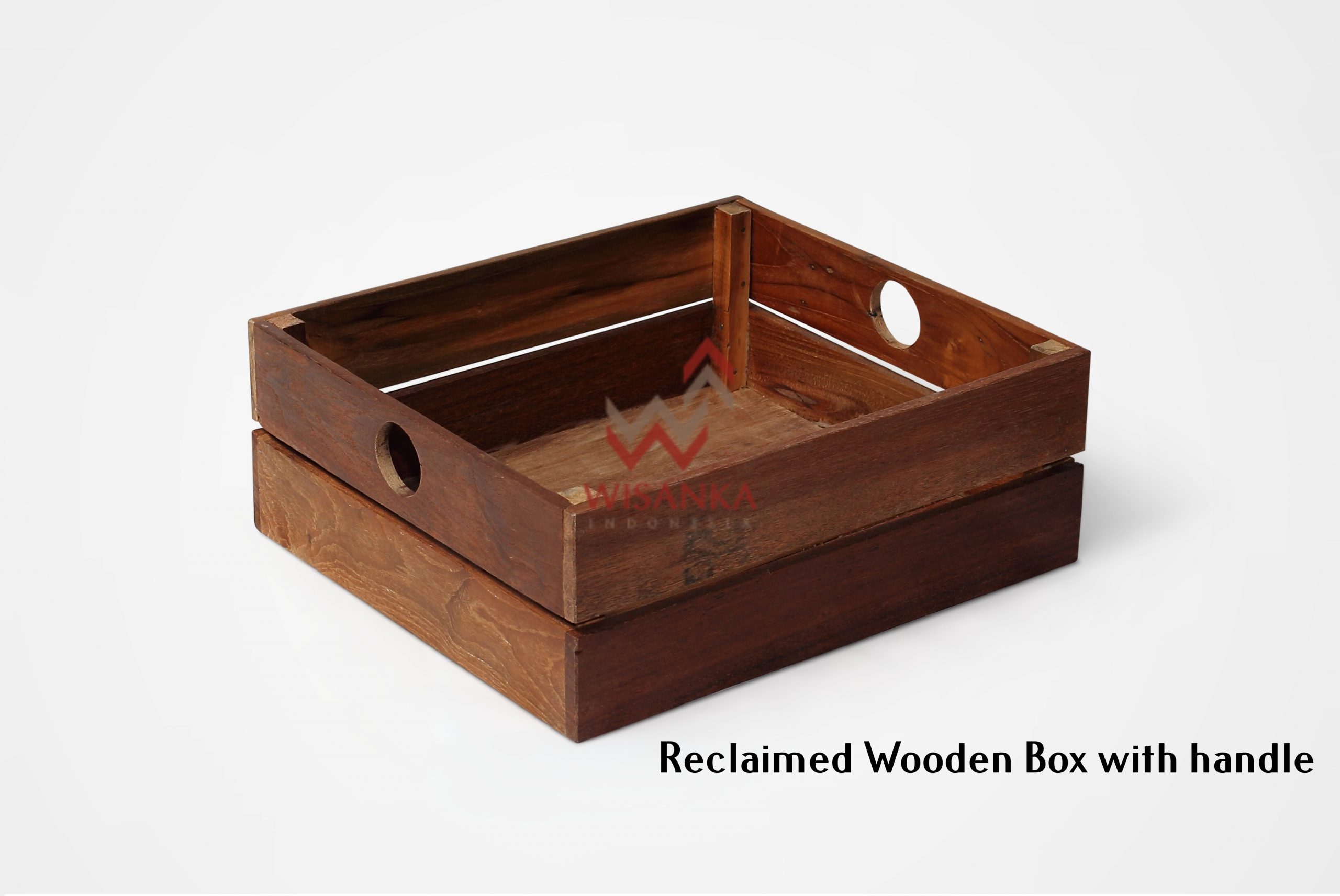 Reclaimed Wooden Box with Handle