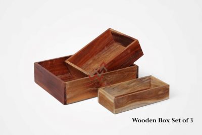 Wooden Box Set of 3