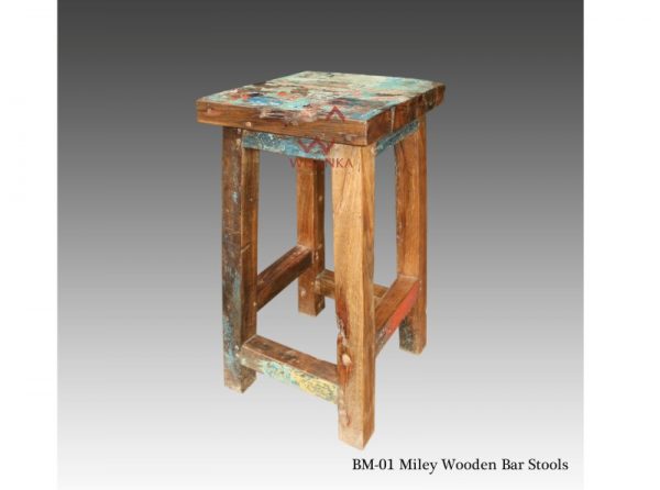 Miley Wooden Bar Stool