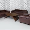Balley Sofa Wooden Living Set Furniture