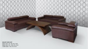 Balley Sofa Wooden Living Set Furniture