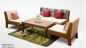 Baresh Wooden Living Set Furniture