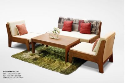 Baresh Wooden Living Set Furniture