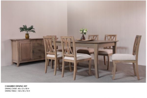 Camarro Wooden Dining Set Furniture