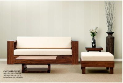 Castelo Wooden Living Set Furniture