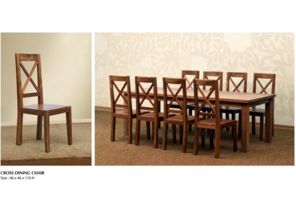 Cross Wooden Dining Set Furniture