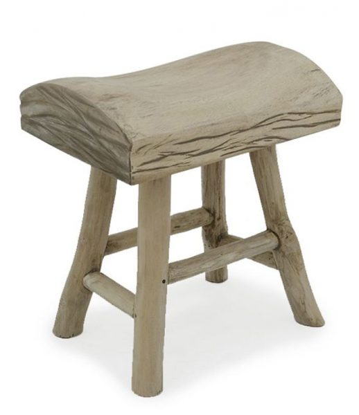 Feroz stool teak branch furniture