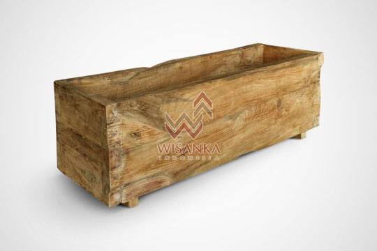 Wooden Long Planter Kasse