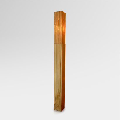 Gracia with wickerflat Floor Lamp - Small