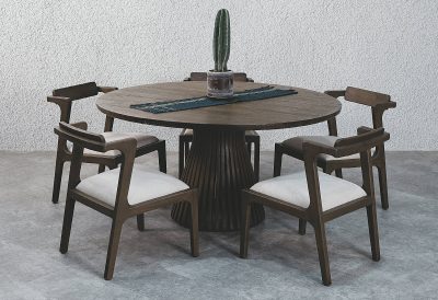 Jermal Alisa Round Dining Room Set
