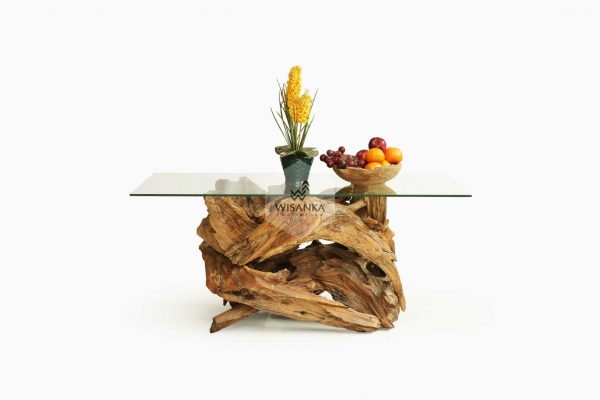 Lotus teak root table