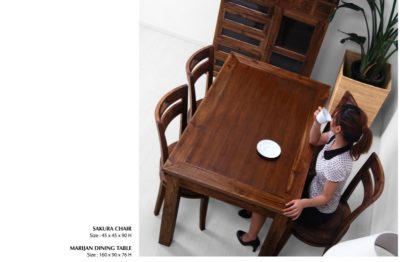 Marijan Wooden Dining Set Furniture