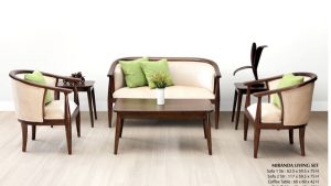 Miranda Wooden Living Set Furniture
