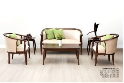Miranda Wooden Living Set Furniture