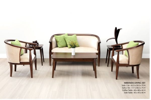 Miranda Wooden Living Set Furniture