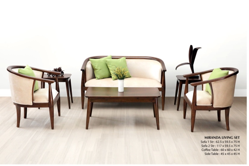 Miranda Wooden Living Set Furniture