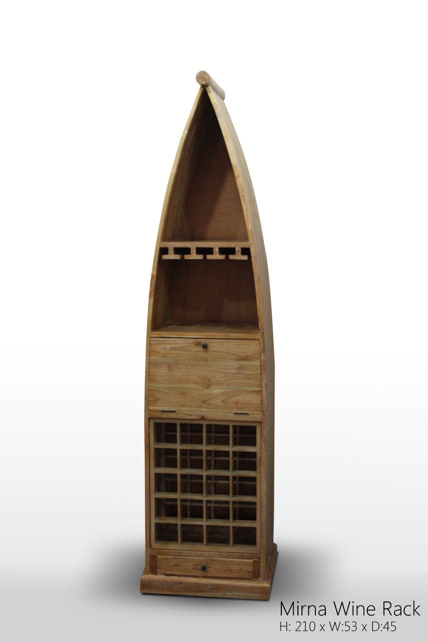 Mirna Wine Rack 210x53x45