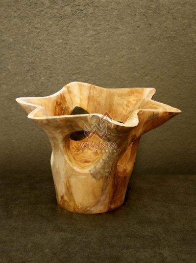 Star Wooden Vase