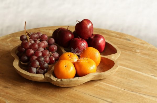 Flower Wooden Bowl