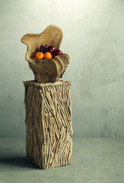 Abstrack Wooden Standing Vase