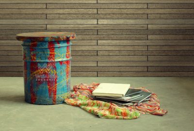 Drum Reclaimed Stool