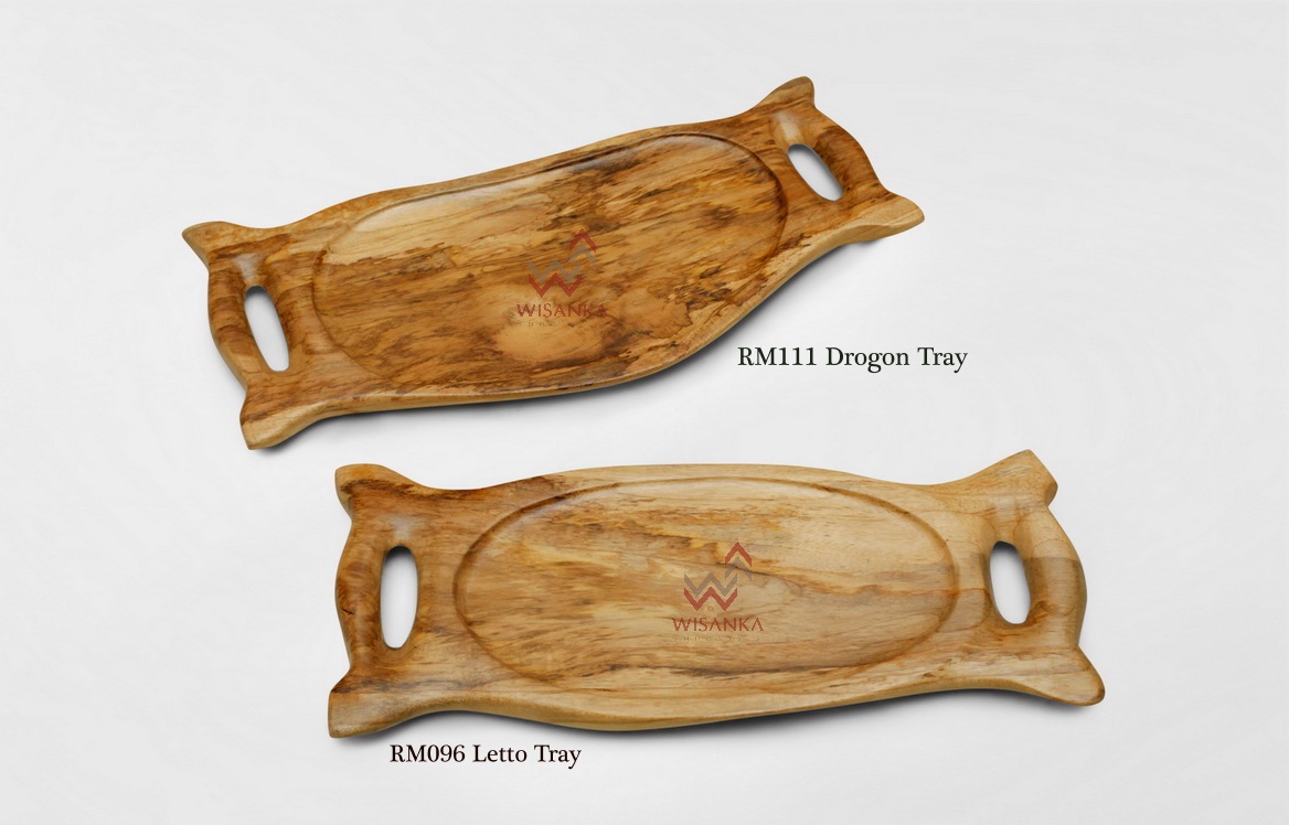 Drogon and Letto Wooden Tray