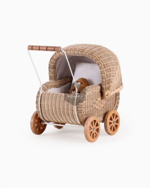 Rattan Doll Pram Jess. 
Your kids will absolutely love pushing around their favo...