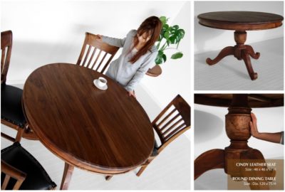 Round Wooden Dining Set Furniture