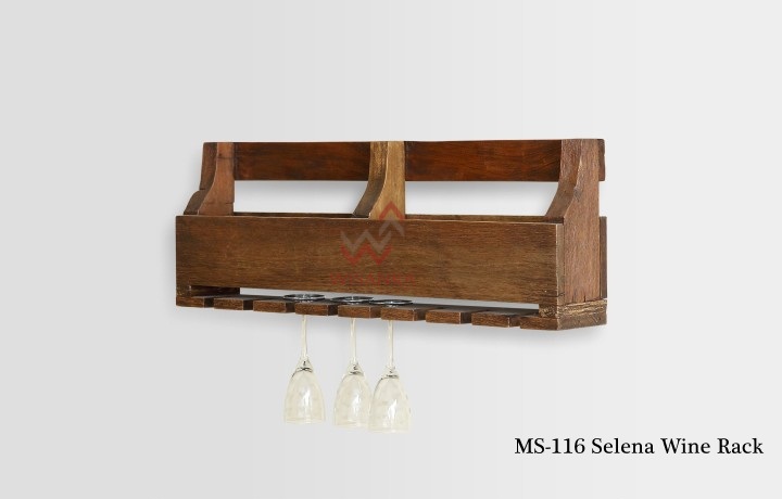 Selena Wooden Wine Rack
