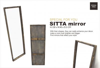 Sitta Teak Colonial Mirror