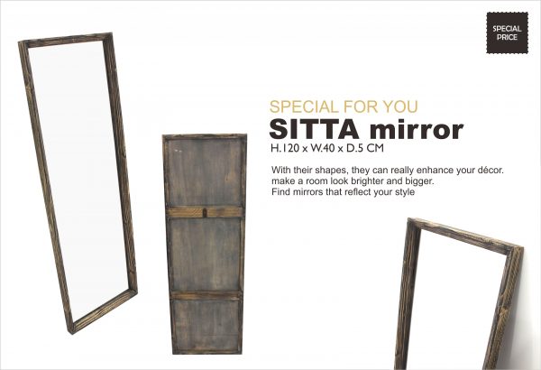 Sitta Teak Colonial Mirror