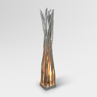 Square Teak Divider with Spot Lamp