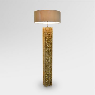 Teak Casting Floor Lamp