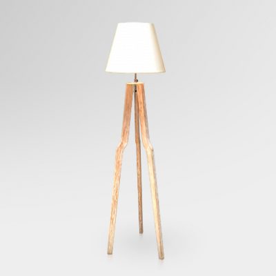 Teak Pod Floor Lamp A (Knock Down)