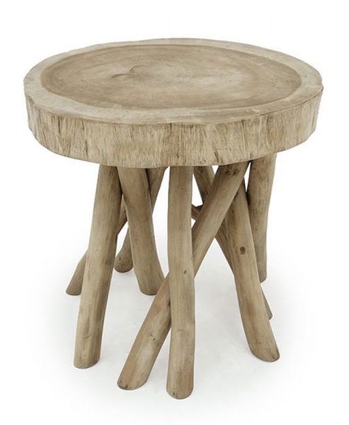Tiro small table teak branch furniture