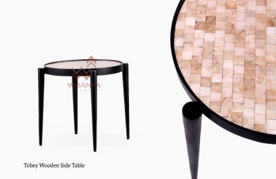 Tobey Wooden Side Table