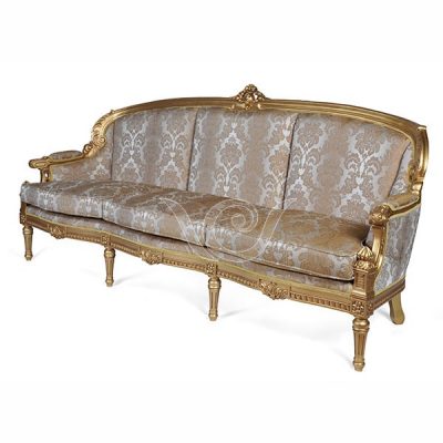 Eros Sofa 3 Seat Gold
