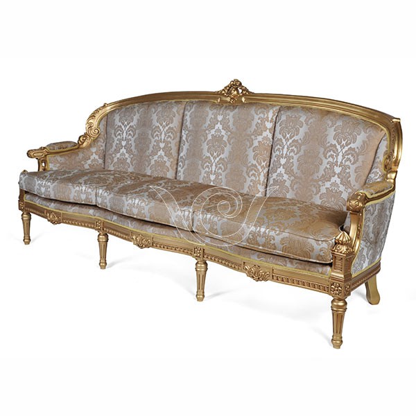 Eros Sofa 3 Seat Gold
