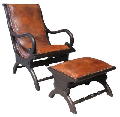 lazy chair with rounded arm